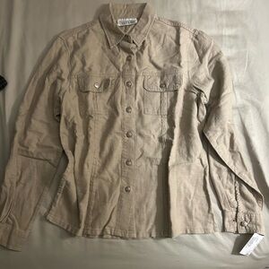 Casey & Max Womens Tan Jean Jacket